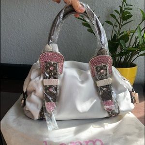 Charm and Luck San Antonio handbag w/crystals